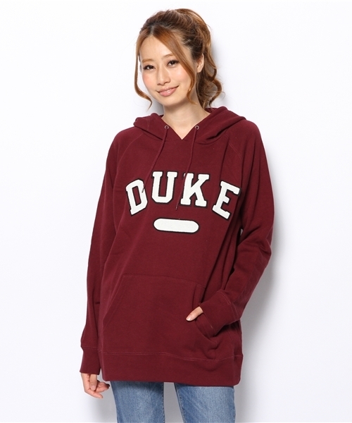 WEGO(ウィゴー)の「WEGO/DUKEワッペンプルパーカー(パーカー・メンズ・ワイン/グレー/ホワイト・LARGE/MEDIUM)」の11枚目の写真