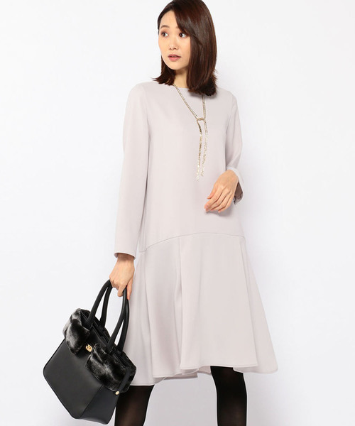 A C Design By Alpha Cubic エーシーデザインバイアルファキュービック の サテン切替ワンピース ワンピース Wear