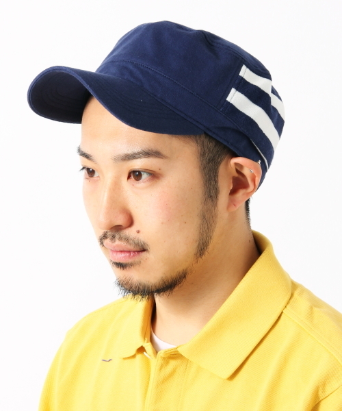 BEAMS（ビームス）の「○BEAMS / スウェット ボーダー ワークキャップ（キャップ・メンズ・グレー/ブラック/ネイビー・ONE SIZE）」の3枚目の写真