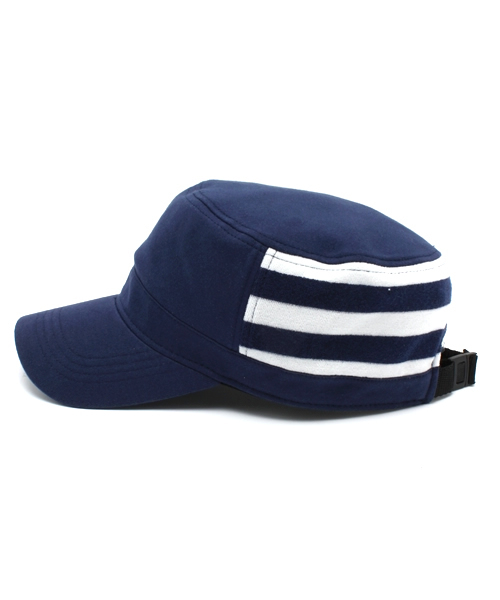 BEAMS（ビームス）の「○BEAMS / スウェット ボーダー ワークキャップ（キャップ・メンズ・グレー/ブラック/ネイビー・ONE SIZE）」の6枚目の写真