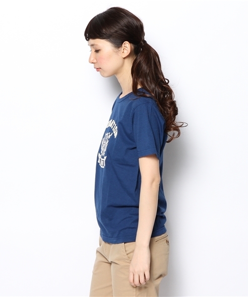 BEAMS BOY（ビームスボーイ）の「BEAMS BOY / カレッジプリント Tシャツ（Tシャツ/カットソー・レディース・ホワイト/チャコールグレー/ネイビー・ONE SIZE）」の9枚目の写真