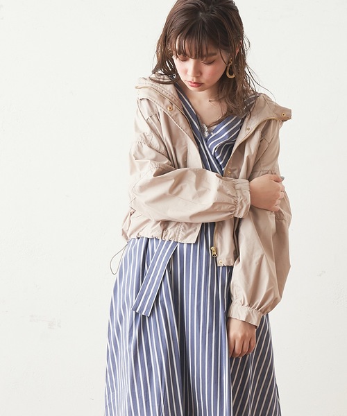 natural couture（ナチュラルクチュール）の「ボリューム袖マウンテンパーカー（マウンテンパーカー・レディース・ベージュ/アイボリー/ピンクベージュ・FREE）」の20枚目の写真