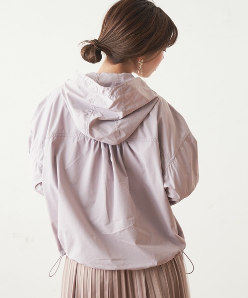 natural couture（ナチュラルクチュール）の「ボリューム袖マウンテンパーカー（マウンテンパーカー・レディース・ベージュ/アイボリー/ピンクベージュ・FREE）」の21枚目の写真