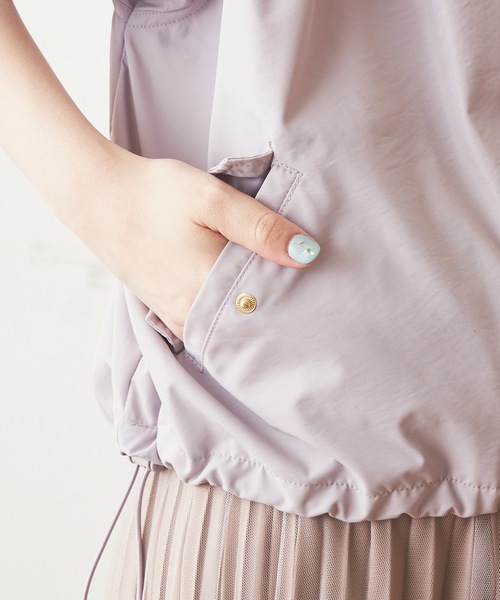 natural couture（ナチュラルクチュール）の「ボリューム袖マウンテンパーカー（マウンテンパーカー・レディース・ベージュ/アイボリー/ピンクベージュ・FREE）」の6枚目の写真