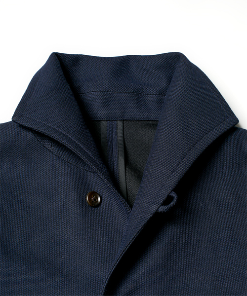 NANO universe（ナノユニバース）の「ハニカムカノコイタリーJK（テーラードジャケット・メンズ・ブラック/ネイビー/ダークネイビー・LARGE/X-LARGE/SMALL/MEDIUM）」の6枚目の写真