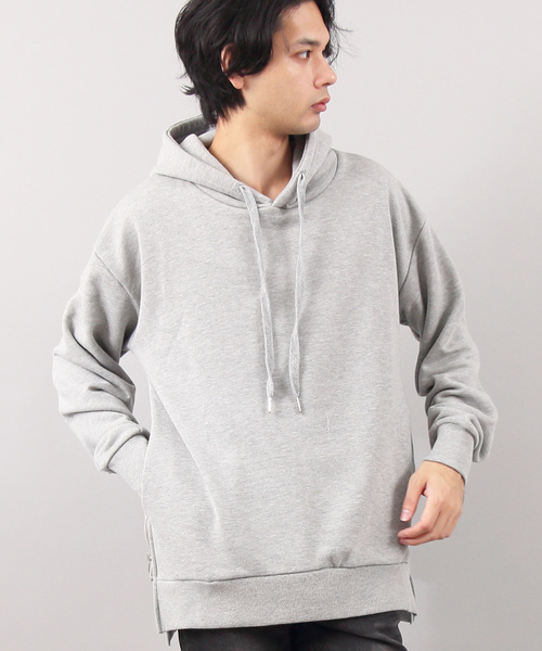 8(eight)(エイト)の「サイドZIP ビッグパーカー プルオーバー(パーカー・メンズ・ホワイト/ブラック/ベージュ/グレー/レッド/ピンク・MEDIUM/LARGE)」の4枚目の写真