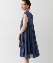 kaene シフォンティアードワンピース