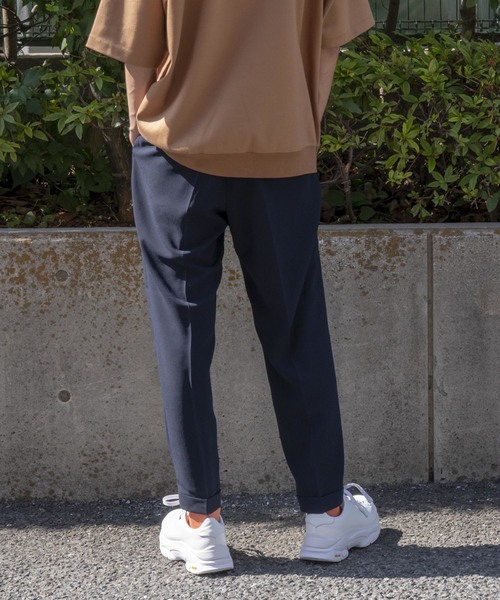 MAISON SPECIAL（メゾンスペシャル）の「"TECH FABRIC" SOLOTEX/ソロテックスアンクルストレッチテーパードパンツ【MAISON SPECIAL/メゾンスペシャル】（スラックス・メンズ・ベージュ/ブラック/カーキ/ネイビー・46/44/48）」の10枚目の写真