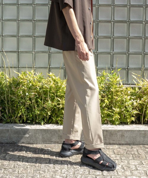 MAISON SPECIAL（メゾンスペシャル）の「"TECH FABRIC" SOLOTEX/ソロテックスアンクルストレッチテーパードパンツ【MAISON SPECIAL/メゾンスペシャル】（スラックス・メンズ・ベージュ/ブラック/カーキ/ネイビー・46/44/48）」の8枚目の写真