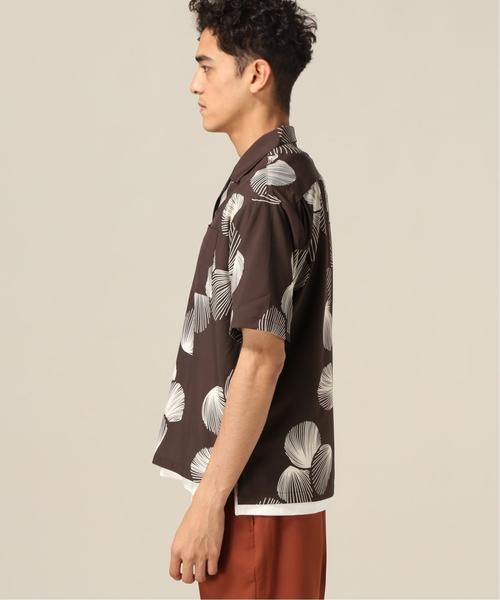 417 EDIFICE（フォーワンセブンエディフィス）の「ストレッチ アロハシャツ（シャツ/ブラウス・メンズ・ブラック/ベージュ/ブラウン・SMALL/MEDIUM/LARGE/X-LARGE）」の6枚目の写真