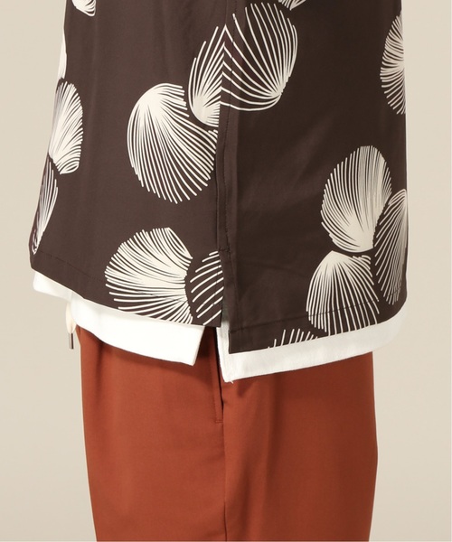 417 EDIFICE（フォーワンセブンエディフィス）の「ストレッチ アロハシャツ（シャツ/ブラウス・メンズ・ブラック/ベージュ/ブラウン・SMALL/MEDIUM/LARGE/X-LARGE）」の14枚目の写真