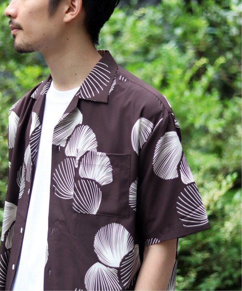 417 EDIFICE（フォーワンセブンエディフィス）の「ストレッチ アロハシャツ（シャツ/ブラウス・メンズ・ブラック/ベージュ/ブラウン・SMALL/MEDIUM/LARGE/X-LARGE）」の22枚目の写真