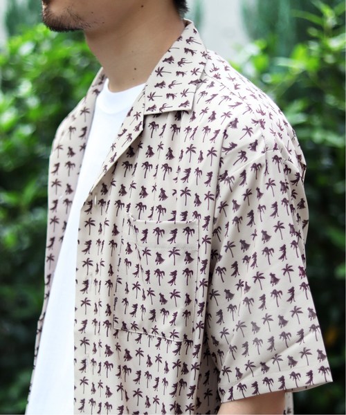 417 EDIFICE（フォーワンセブンエディフィス）の「ストレッチ アロハシャツ（シャツ/ブラウス・メンズ・ブラック/ベージュ/ブラウン・SMALL/MEDIUM/LARGE/X-LARGE）」の21枚目の写真