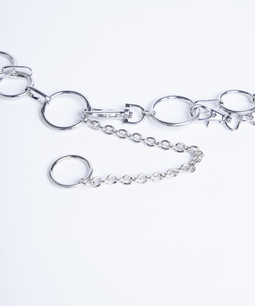 WEGO（ウィゴー）の「WEGO/ウォレットチェーン付2連リングベルト（ベルト・レディース・シルバー・FREE）」の5枚目の写真