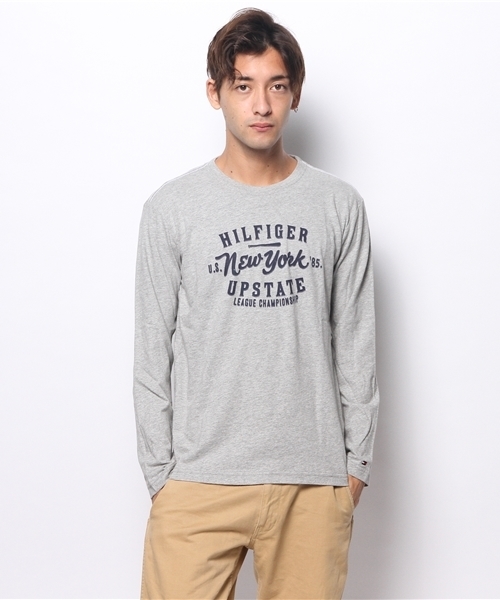 TOMMY HILFIGER（トミーヒルフィガー）の「13FH-CALEB TEE（Tシャツ/カットソー・メンズ・ホワイト/ネイビー/グレー・LARGE/MEDIUM/SMALL/X-LARGE）」の3枚目の写真