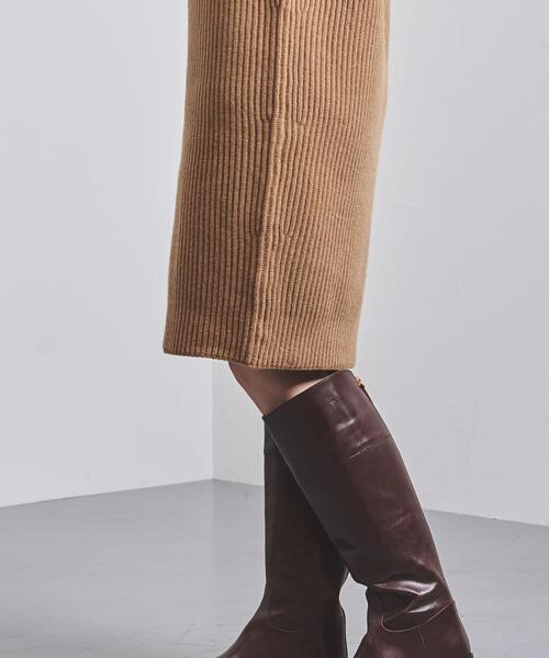 UNITED ARROWS（ユナイテッドアローズ）の「UWSC アゼ タートル ニットワンピース†（ワンピース・レディース・ダークグレー/ベージュ/オフホワイト・FREE）」の11枚目の写真