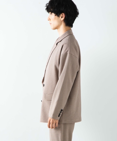 WEGO(ウィゴー)の「WEGO/【セットアップ対応商品】クラシックチェックダブルテーラードジャケット(テーラードジャケット・メンズ・ブラウン系その他2/グレー系その他2・MEDIUM/LARGE)」の10枚目の写真