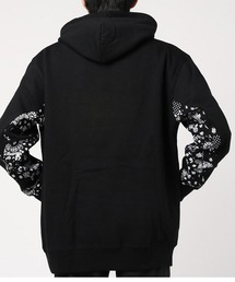 Sleev in Pattern 裏起毛パーカー