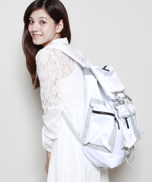 603（ロクマルサン）の「603 4ポケット ナイロンリュック（バックパック/リュック・レディース・ホワイト・FREE）」の18枚目の写真