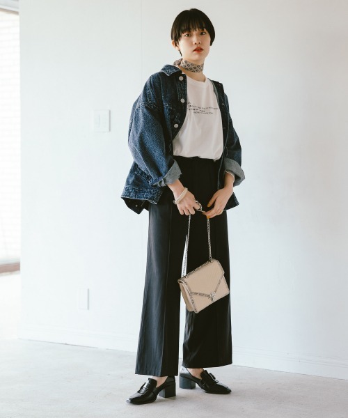 PAGEBOY（ページボーイ）の「Cテンセルトレンチ セットアップパンツ（その他パンツ・レディース・ブラック/ベージュ/ライトベージュ・FREE）」の4枚目の写真