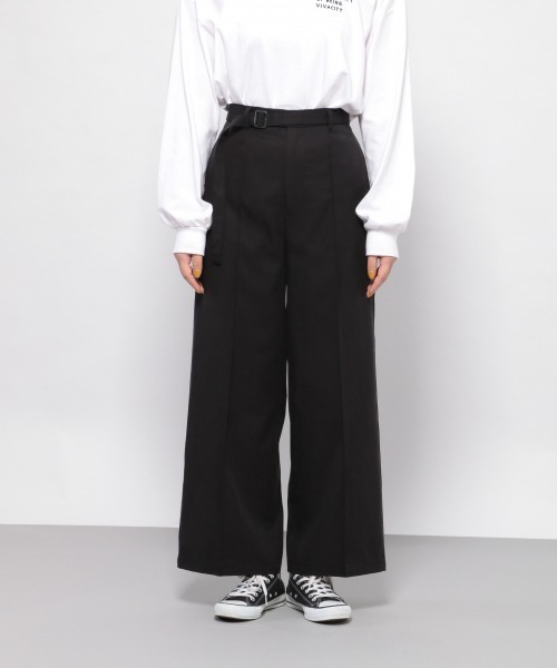 PAGEBOY（ページボーイ）の「Cテンセルトレンチ セットアップパンツ（その他パンツ・レディース・ブラック/ベージュ/ライトベージュ・FREE）」の7枚目の写真