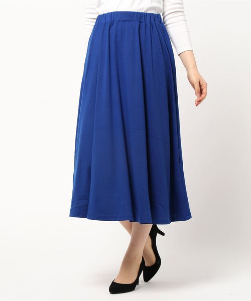 Coo+i（クーイ）の「ミモレ丈フレアスカート（スカート・レディース・チャコールグレー/ブラック/ネイビー/グレー/カーキ/ブルー/グリーン/マスタード/モカ/ワイン・FREE）」の8枚目の写真