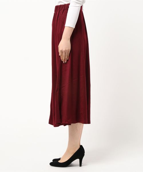 Coo+i（クーイ）の「ミモレ丈フレアスカート（スカート・レディース・チャコールグレー/ブラック/ネイビー/グレー/カーキ/ブルー/グリーン/マスタード/モカ/ワイン・FREE）」の11枚目の写真