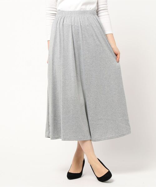 Coo+i（クーイ）の「ミモレ丈フレアスカート（スカート・レディース・チャコールグレー/ブラック/ネイビー/グレー/カーキ/ブルー/グリーン/マスタード/モカ/ワイン・FREE）」の20枚目の写真