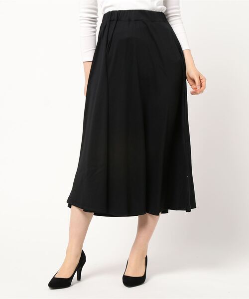 Coo+i（クーイ）の「ミモレ丈フレアスカート（スカート・レディース・チャコールグレー/ブラック/ネイビー/グレー/カーキ/ブルー/グリーン/マスタード/モカ/ワイン・FREE）」の21枚目の写真