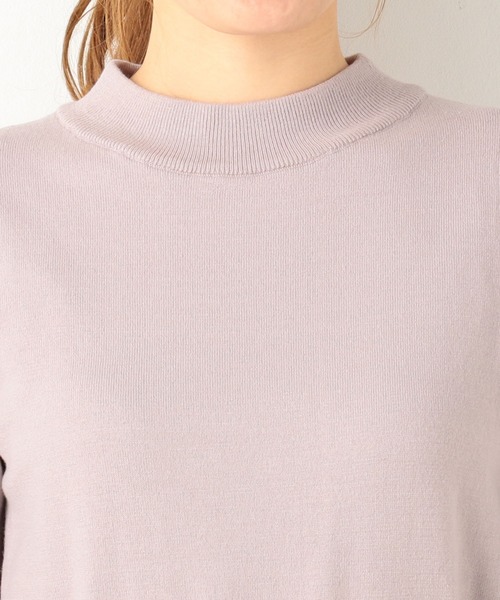 archives(アルシーヴ)の「ベルト付サイドプリーツニットワンピース(ワンピース・レディース・グレー/グリーン系その他/ピンクベージュ・MEDIUM)」の10枚目の写真