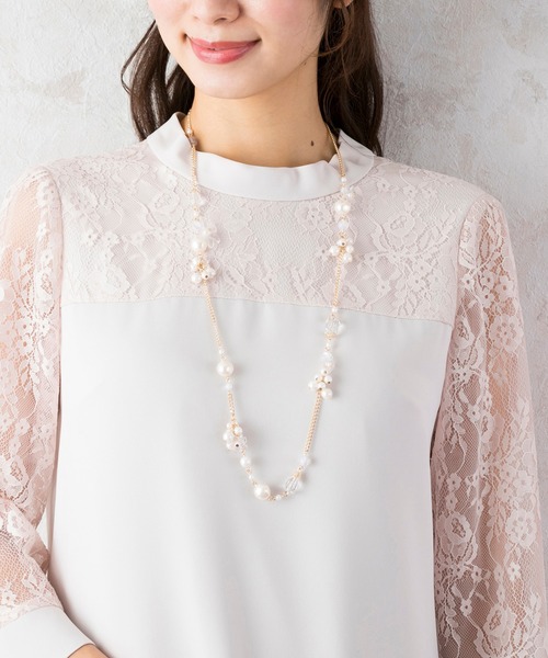 クリアフラワーモチーフネックレス ネックレス Rose Tiara ローズティアラ のファッション通販 Zozotown