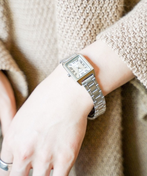 CASIO（カシオ）の「《CASIO》クラシックメタルスクエア（アナログ腕時計・レディース・ブルー/ブラック系その他/ピンク/シルバー系その他/ブラック/シルバー・FREE）」の7枚目の写真
