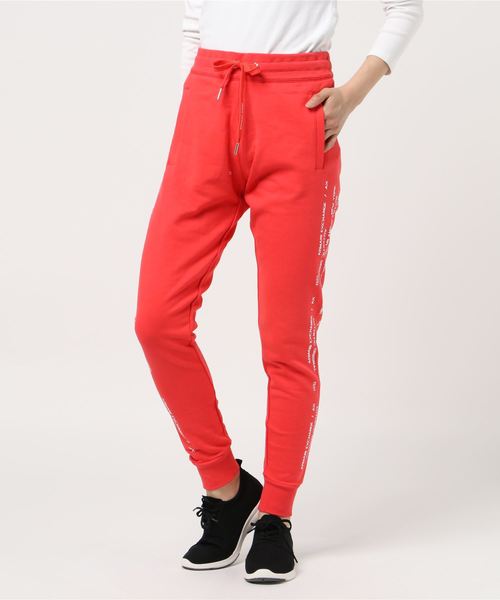 ARMANI EXCHANGE(アルマーニエクスチェンジ)の「【A|Xアルマーニ エクスチェンジ】リサイクルコットン サイドロゴ スウェットジョガーパンツ(スウェットパンツ・レディース・ホワイト/ブラック/コーラル・SMALL/X-SMALL/MEDIUM/LARGE)」の7枚目の写真