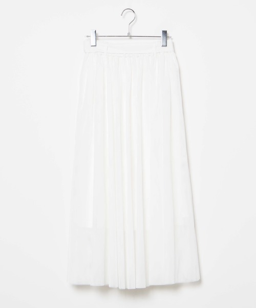 WEGO(ウィゴー)の「WEGO/ベルトチュールロングスカート(スカート・レディース・ブラック/ホワイト・FREE)」の8枚目の写真