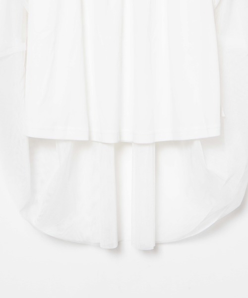 WEGO(ウィゴー)の「WEGO/ベルトチュールロングスカート(スカート・レディース・ブラック/ホワイト・FREE)」の5枚目の写真