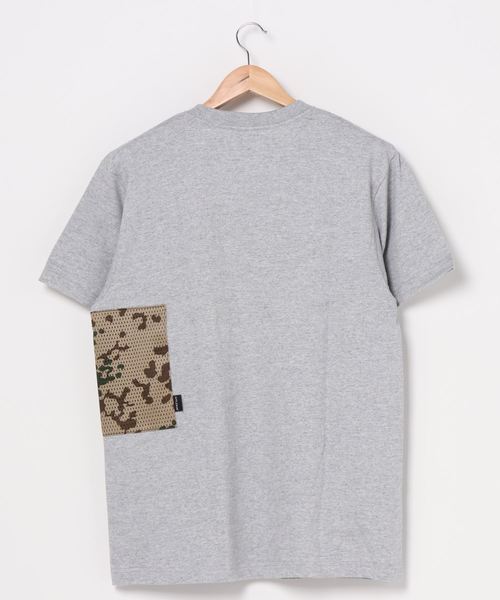 APPLEBUM（アップルバム）の「Mesh Side Pocket T-shirt（Tシャツ/カットソー・メンズ・ヘザーグレー/ブラック・MEDIUM/LARGE/X-LARGE/XX-LARGE/SMALL）」の19枚目の写真