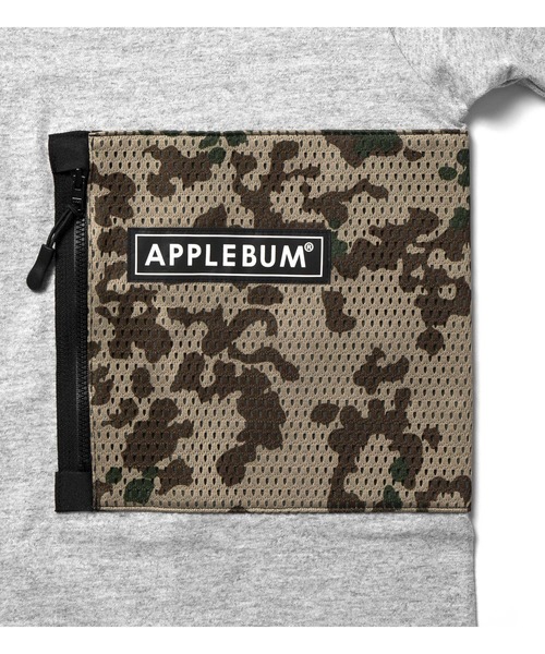 APPLEBUM（アップルバム）の「Mesh Side Pocket T-shirt（Tシャツ/カットソー・メンズ・ヘザーグレー/ブラック・MEDIUM/LARGE/X-LARGE/XX-LARGE/SMALL）」の11枚目の写真