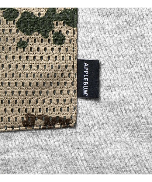 APPLEBUM（アップルバム）の「Mesh Side Pocket T-shirt（Tシャツ/カットソー・メンズ・ヘザーグレー/ブラック・MEDIUM/LARGE/X-LARGE/XX-LARGE/SMALL）」の15枚目の写真