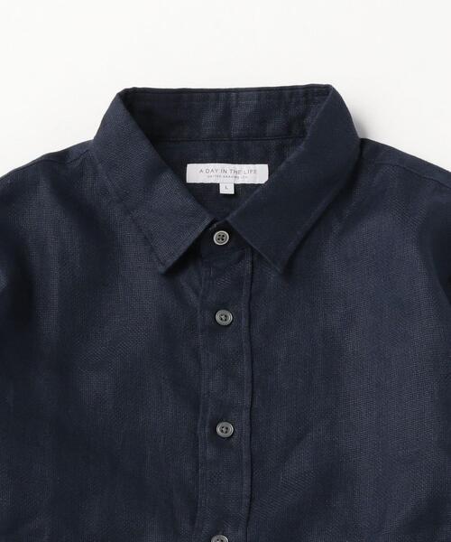 UNITED ARROWS LTD. OUTLET(ユナイテッドアローズアウトレット)の「<A DAY IN THE LIFE> リネン パナマ レギュラーカラーシャツ(シャツ/ブラウス・メンズ・オリーブ/ネイビー/ベージュ・X-LARGE/MEDIUM/SMALL/LARGE)」の5枚目の写真