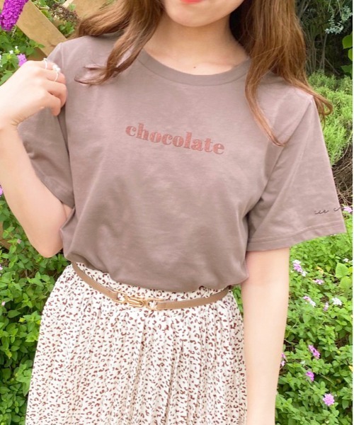 apres jour（アプレジュール）の「ぱくぱくアイスクリームTシャツ【ZOZOTOWN限定アイテム】【７AP】（Tシャツ/カットソー・レディース・オフホワイト/ミント/モカ/ラベンダー/ライトピンク・フリー）」の3枚目の写真