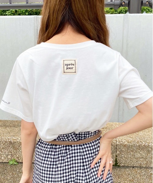 apres jour（アプレジュール）の「ぱくぱくアイスクリームTシャツ【ZOZOTOWN限定アイテム】【７AP】（Tシャツ/カットソー・レディース・オフホワイト/ミント/モカ/ラベンダー/ライトピンク・フリー）」の8枚目の写真