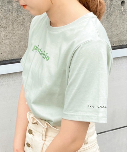 apres jour（アプレジュール）の「ぱくぱくアイスクリームTシャツ【ZOZOTOWN限定アイテム】【７AP】（Tシャツ/カットソー・レディース・オフホワイト/ミント/モカ/ラベンダー/ライトピンク・フリー）」の15枚目の写真