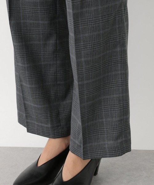 LEPSIM（レプシィム）の「ストレートチェックスラックスパンツ　892085（スラックス・レディース・チャコールグレー/ベージュ/グレー・SMALL/MEDIUM/LARGE）」の12枚目の写真