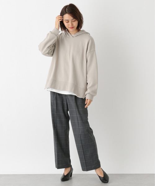 LEPSIM（レプシィム）の「ストレートチェックスラックスパンツ　892085（スラックス・レディース・チャコールグレー/ベージュ/グレー・SMALL/MEDIUM/LARGE）」の6枚目の写真