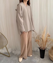 slowmelly | 【WEARISTA てら】変形楊柳ワイドパンツ(その他パンツ)