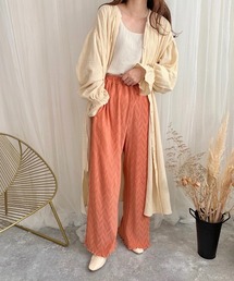 slowmelly | 【WEARISTA てら】変形楊柳ワイドパンツ(その他パンツ)