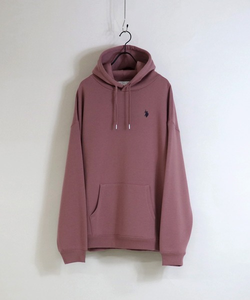 U.S. POLO ASSN.(ユーエスポロアッスン)の「【U.S. POLO ASSN.】別注 ワンポイント刺繍 ビッグシルエット プルオーバーパーカー(パーカー・メンズ・ブラック/ホワイト/オレンジ/グリーン/サックスブルー/ブラウン/ベージュ/ピンク/アイボリー/ミント・M/L)」の9枚目の写真