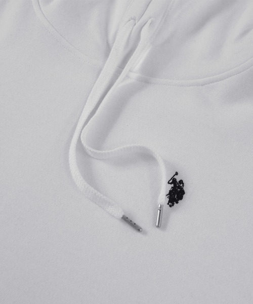 U.S. POLO ASSN.(ユーエスポロアッスン)の「【U.S. POLO ASSN.】別注 ワンポイント刺繍 ビッグシルエット プルオーバーパーカー(パーカー・メンズ・ブラック/ホワイト/オレンジ/グリーン/サックスブルー/ブラウン/ベージュ/ピンク/アイボリー/ミント・M/L)」の15枚目の写真