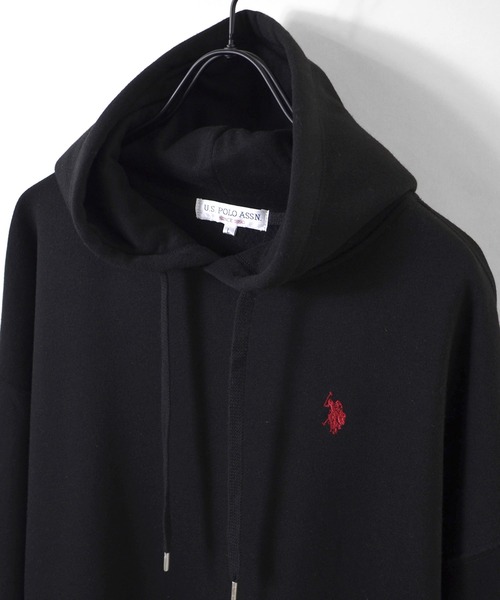 U.S. POLO ASSN.(ユーエスポロアッスン)の「【U.S. POLO ASSN.】別注 ワンポイント刺繍 ビッグシルエット プルオーバーパーカー(パーカー・メンズ・ブラック/ホワイト/オレンジ/グリーン/サックスブルー/ブラウン/ベージュ/ピンク/アイボリー/ミント・M/L)」の21枚目の写真