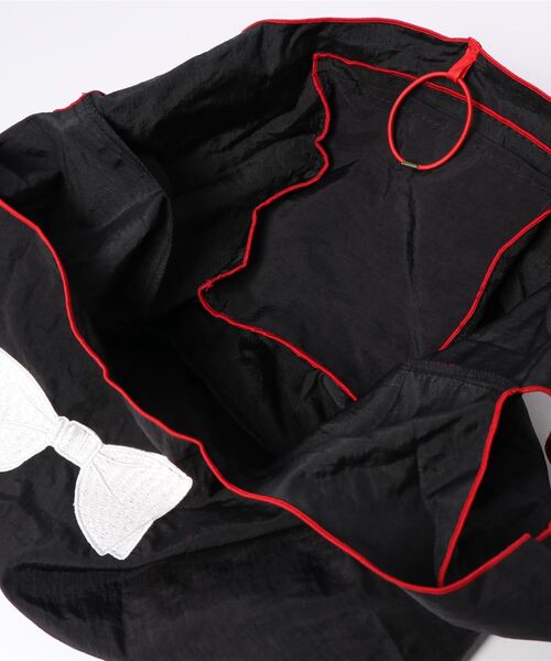 SUPERTHANKS（スーパーサンクス）の「/SUPERTHANKS/HAVE A NICE DAY! ECO BAG（エコバッグ/サブバッグ・レディース・ホワイト/ブラック・FREE）」の11枚目の写真